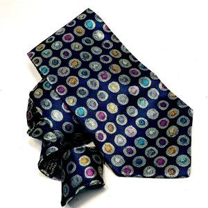 Pancaldi  Geometric Silk Tie - Italy
